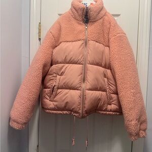 Forever 21 Pink Puffer Jacket
